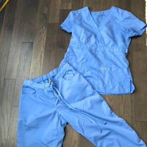 Grey’s anatomy scrubs- Ceil blue